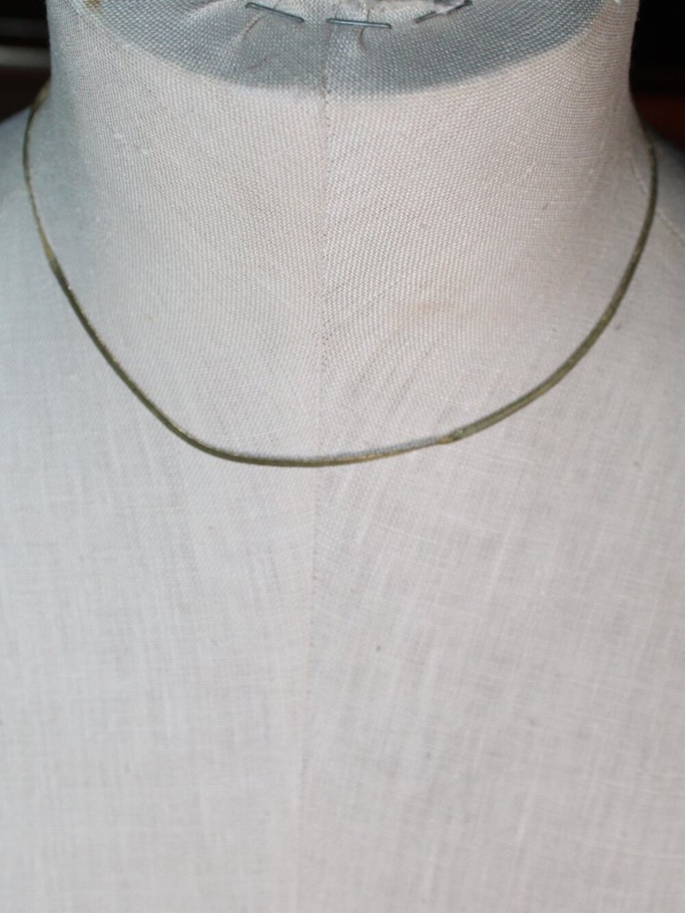Gorjana Venice 16" Gold Tone Herringbone Chain Necklace Signed Classic
